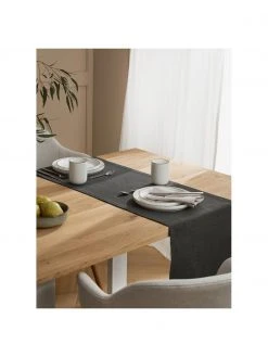 Magma Tischläufer Riva aus Baumwollgemisch in Anthrazit, B 40 x L 150 cm -Küche Geschäft Tischlaufer Riva aus Baumwollgemisch in Anthrazit 3