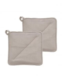 Södahl Topflappen Soft Kitchen in Beige, 2 Stück, B 23 x L 23 cm