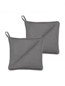 Södahl Topflappen Soft in Grau, 2 Stück, B 24 x L 26 cm