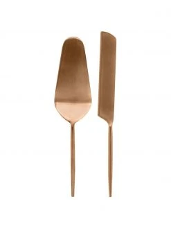 Tortenheber Kelda in Kupferfarben, 2er-Set, Set mit verschiedenen Größen