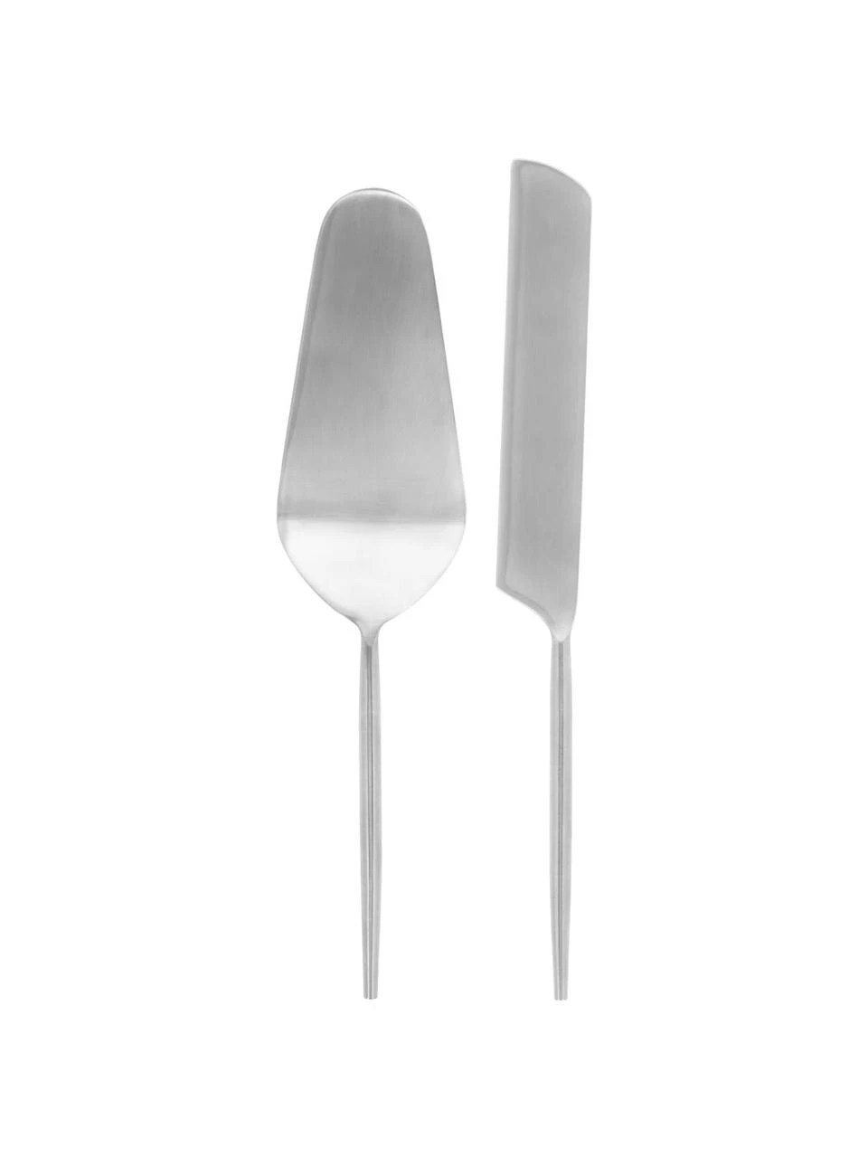 Tortenheber Kelda in Silberfarben, 2er-Set, Edelstahl Das Besteck ist aus Edelstahl gefertigt. Somit ist es langlebig, rostet nicht und ist resistent gegen Bakterien., Silberfarben, satiniert, Set mit verschiedenen Größen Tortenheber Kelda in Silberfarben, 2er-Set, Set mit verschiedenen Größen -Küche Geschäft Tortenheber Kelda in Silberfarben 2er Set