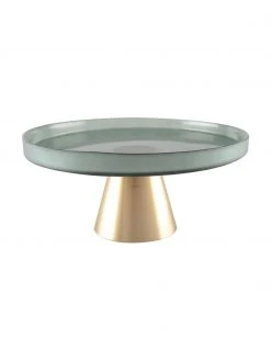 Tortenplatte Salba aus Glas mit goldfarbenem Fuß, verschiedene Größen, Ø 21 x H 12 cmNur noch wenige verfügbar