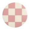 &k amsterdam Untersetzer Check in Rosa, 4 Stück, Ø 10 cm