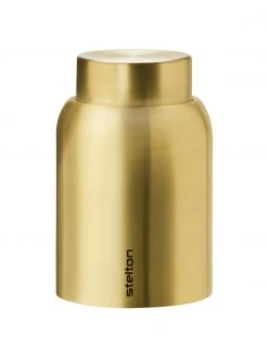 Stelton Vakuum-Flaschenverschluss Collar in Gold, Ø 4 x H 6 cm
