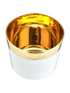 Sieger by Fürstenberg Vergoldeter Champagnerbecher Sip of Gold mit Relieflinien aus Porzellan, Ø 9 x H 7 cm, 300 ml 2 Sieger by Fürstenberg Vergoldeter Champagnerbecher Sip of Gold mit Relieflinien aus Porzellan, Ø 9 x H 7 cm, 300 ml -Küche Geschäft Vergoldeter Champagnerbecher Sip of Gold mit Relieflinien aus Porzellan 2