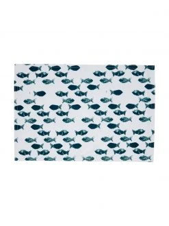 Villa D'Este Home Tivoli Wasserabweisende Kunststoff-Tischsets Fishbone, 2 Stück, B 33 x L 48 cm