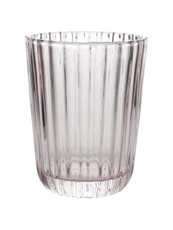 Wassergläser Blossom mit Rillenrelief, 4 Stück, Ø 8 x H 10 cm, 260 ml