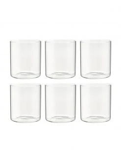 Bitossi Home Wassergl&auml;ser Boro aus Borosilikatglas, 6 St&uuml;ck , Ø 8 x H 9 cm, 250 ml -Küche Geschäft Wasserglaser Boro aus Borosilikatglas 6 Stuck 2