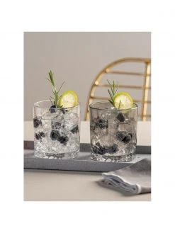 Leonardo Wassergläser Capri mit Relief, 4 Stück, Ø 9 x H 10 cm, 330 ml -Küche Geschäft Wasserglaser Capri mit Relief 4 Stuck 4