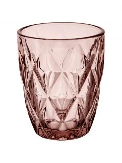 Westwing Collection Wassergläser Colorado mit Strukturmuster, 4 Stück, Ø 8 x H 10 cm, 260 ml