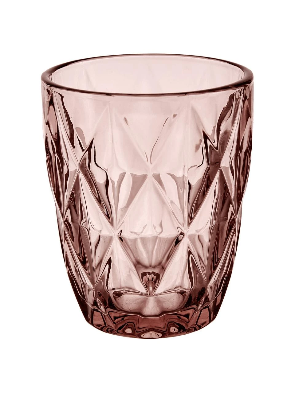 Wassergläser Colorado mit Strukturmuster, 4 Stück, Glas, Beerentöne, Transparent, Ø 8 x H 10 cm, 260 ml Westwing Collection Wassergläser Colorado mit Strukturmuster, 4 Stück, Ø 8 x H 10 cm, 260 ml -Küche Geschäft Wasserglaser Colorado mit Strukturmuster 4 Stuck 12