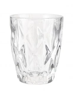 Westwing Collection Wassergläser Colorado mit Strukturmuster, 4 Stück, Ø 8 x H 10 cm