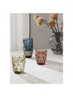 Küche Verkaufsladen -Küche Geschäft Wasserglaser Colorado mit Strukturmuster 4er Set 1