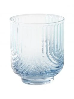 Jotex Wassergläser Imani mit Farbverlauf in Blau/Transparent, 4 Stück, Ø 9 x H 10 cm, 400 ml