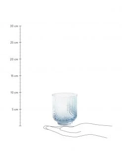 Jotex Wassergläser Imani mit Farbverlauf in Blau/Transparent, 4 Stück, Ø 9 x H 10 cm, 400 ml -Küche Geschäft Wasserglaser Imani mit Farbverlauf in BlauTransparent 4 Stuck 7