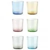 Wassergläser Lola in Bunt, 6er-Set, Ø 7 x H 9 cm, 345 ml