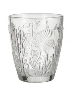 Villa D'Este Home Tivoli Wassergläser-Set Pantelleria mit Korallenmotiv, 6-tlg., Ø 9 x H 10 cmNur noch wenige verfügbar -Küche Geschäft Wasserglaser Set Pantelleria mit Korallenmotiv 6 tlg 3