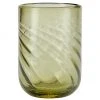 Bahne Wassergläser Twist in Grün, 4 Stück, Ø 8 x H 11 cm, 300 ml