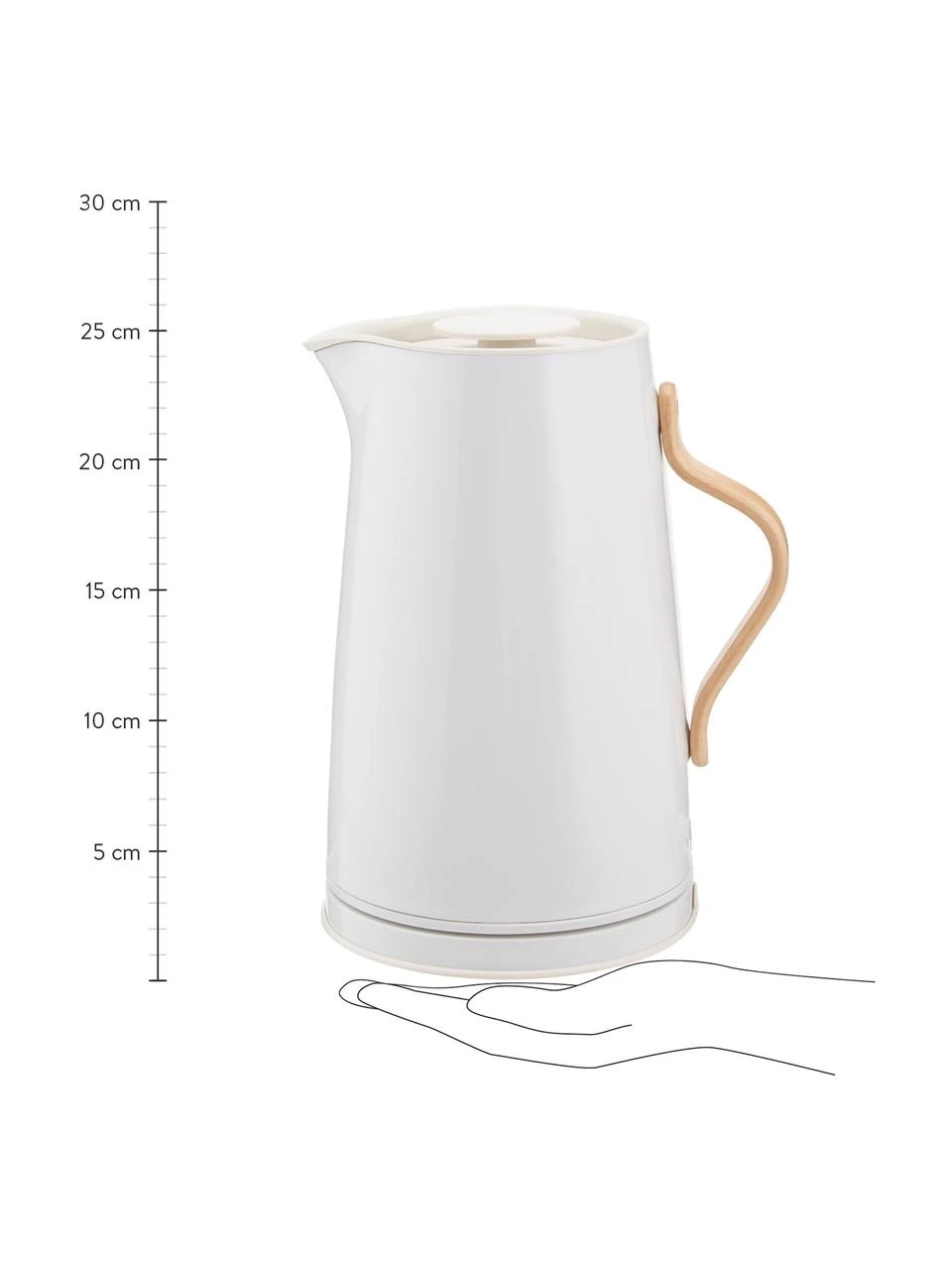 Stelton Wasserkocher Emma in Kalkweiß glänzend, 1.2 L 3 Stelton Wasserkocher Emma in Kalkweiß glänzend, 1.2 L – Bild 3