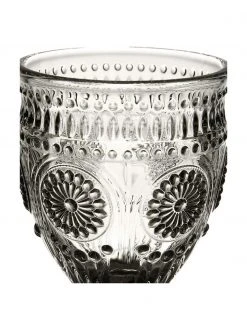 Cote Table Weingläser Chambord mit Blumen-Rlief, 6 Stück, Ø 9 x H 14 cm, 250 mlNur noch 1 Artikel verfügbar -Küche Geschäft Weinglaser Chambord mit Blumen Rlief 6 Stuck 2