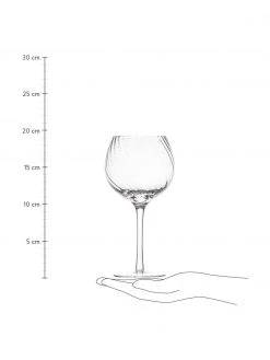 By On Weingläser Opacity mit Rillenstruktur, 6 Stück , Ø 10 x H 19 cm, 400 ml -Küche Geschäft Weinglaser Opacity mit Rillenstruktur 6 Stuck 2