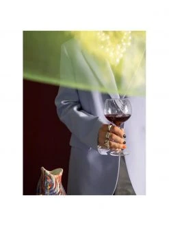 By On Weingläser Opacity mit Rillenstruktur, 6 Stück , Ø 10 x H 19 cm, 400 ml -Küche Geschäft Weinglaser Opacity mit Rillenstruktur 6 Stuck 4