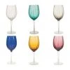 Villa D'Este Home Tivoli Weingläser Shiraz in Bunt, 6er-Set, Ø 7 x H 23 cm, 300 ml