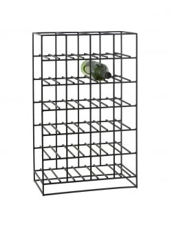 House Doctor Weinregal Gilbert in Schwarz für 24 Flaschen, B 41 x H 67 cm