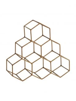 Madam Stoltz Weinregal Hexi für 6 Flaschen, B 28 x H 30 cm