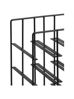 Blomus Weinregal Pilare in Schwarz f&uuml;r 9 Flaschen, B 28 x H 38 cm -Küche Geschäft Weinregal Pilare in Schwarz fur 9 Flaschen 2