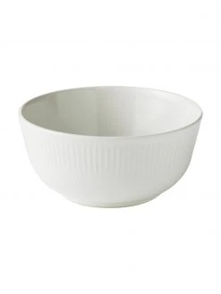 Weiße Schälchen Groove mit Rillenstruktur, 4 Stück, Ø 15 x H 7 cm